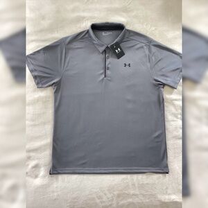 Under Armour Men’s Tech Polo Loose Fit Light Gray Size 3XL